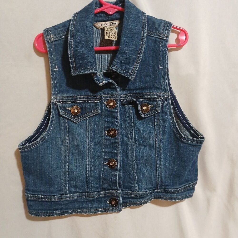 Arizona Jean Company  Kids Vest Size XL Blue Jean